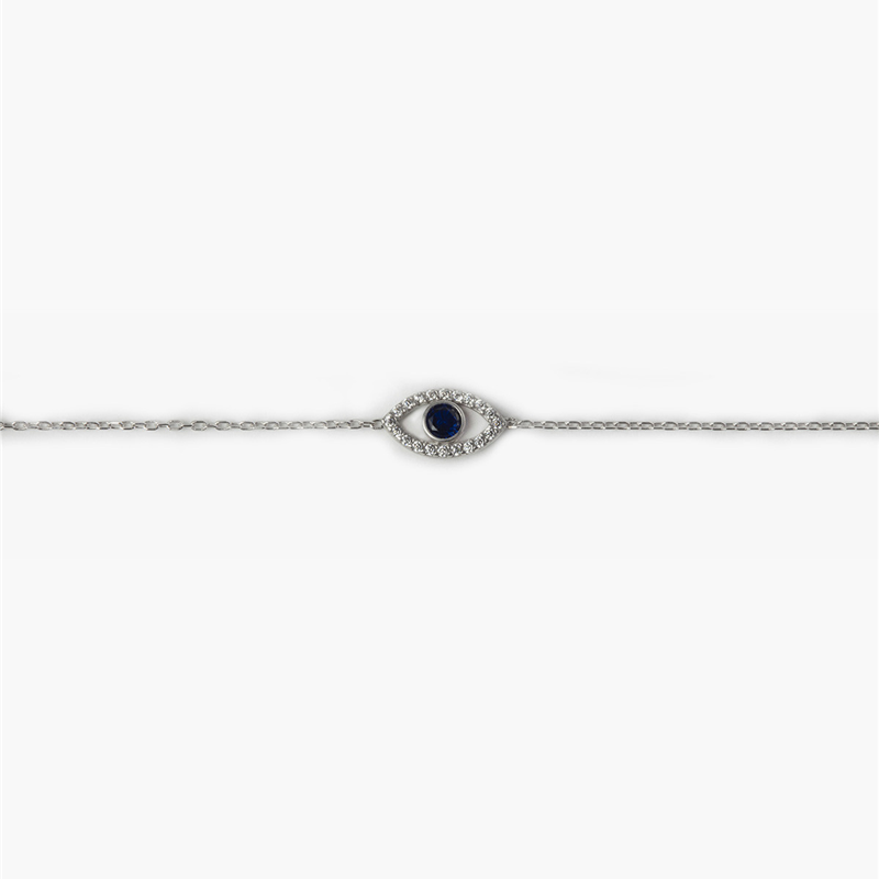 Bied baie wonderlike nuwe juweliersware-ontwerpe vir kubieke zirkoon-oogarmband in 925 silwer