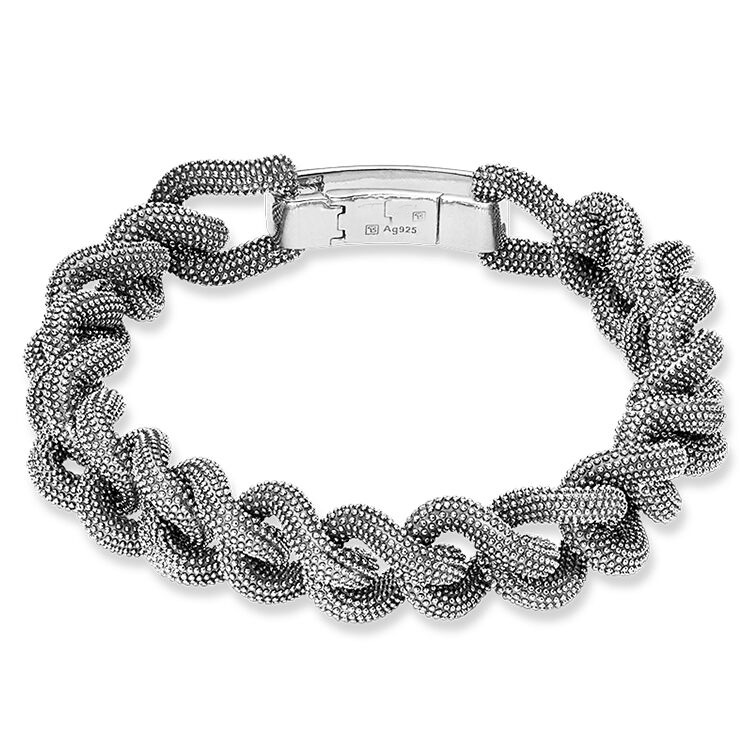Wholesale Offer your design OEM Bracelet 925 Sterling silver, OEM/ODM Jewelry blackened