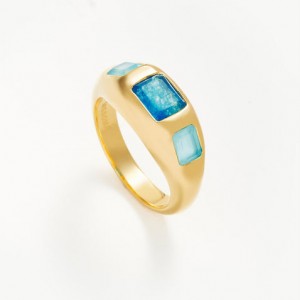 Ofrecemos diseños de joyería de anillos chapados en oro de 14k personalizados y creamos su marca.