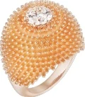 Grossisthandel Rose Gold Diamond Ring 925 Sterling Silver