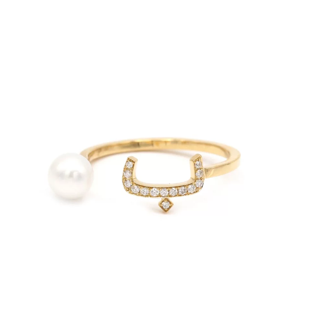 Perlen-CZ-Ring auf Sterlingsilber OEM Customized Jewelry Hersteller