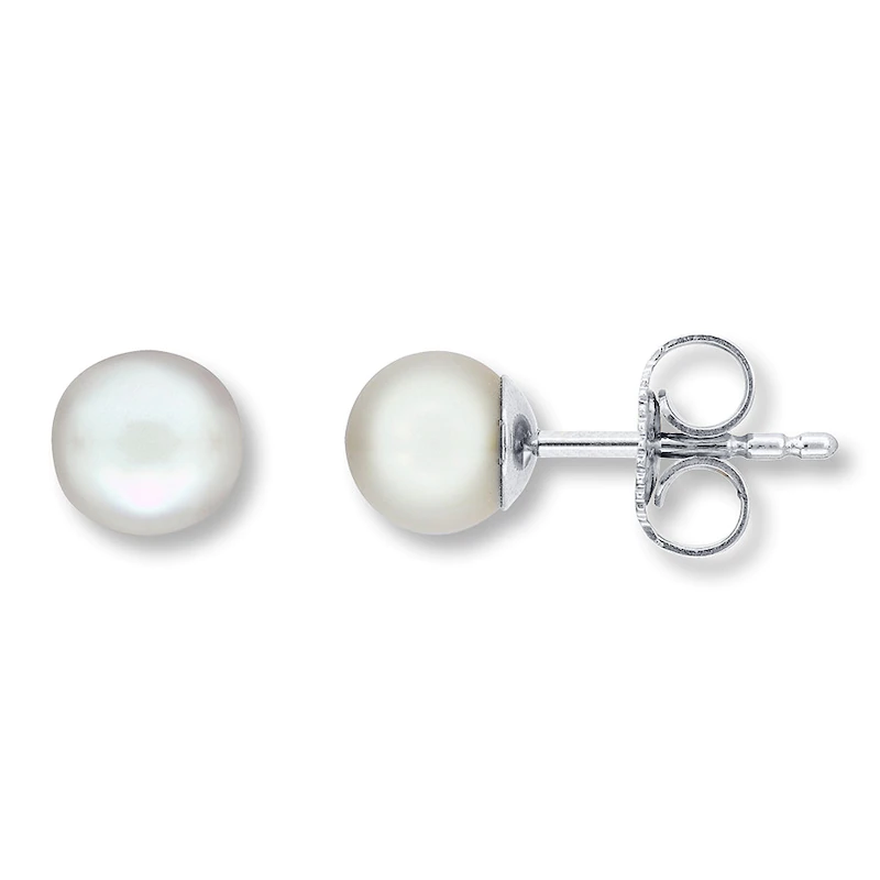 Orecchini di perle in oro bianco 14 carati Produttori di gioielli personalizzati in Cina OEM su misura