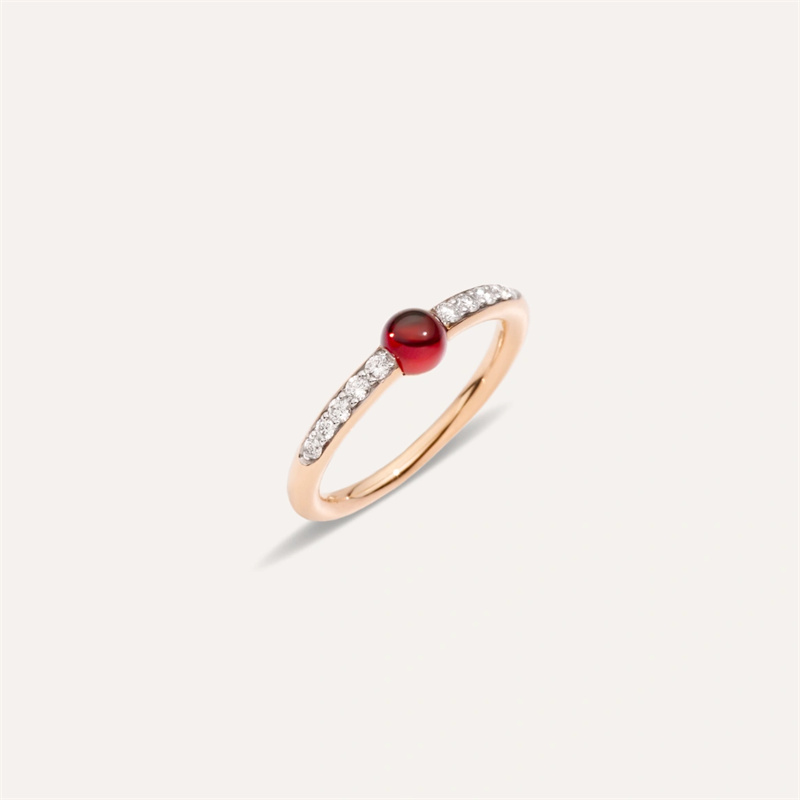 Personalised custom design ring vermeil rose gold 18kt