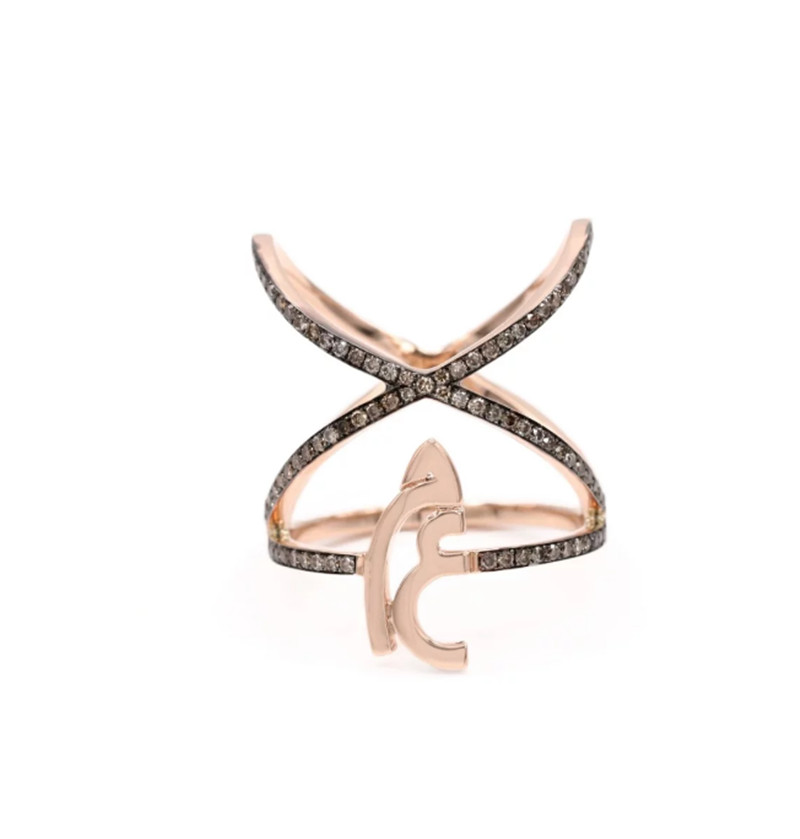 Poland jewelry designer custom rose gold plated silver finger ring wholesaler