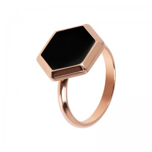 Compre joias personalizadas de alta qualidade por atacado fastion anel de prata esterlina em ouro rosa 18k