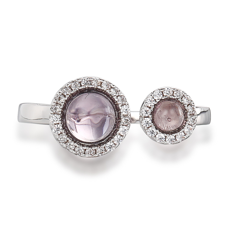 Joyeros de anillos de amatista al por mayor personalizados |Joyas de Plata Personalizadas |Proveedor de joyería de moda para mujer al por mayor