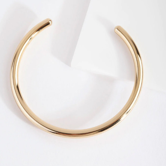 Real Gold Plated Open Cuff Bracelet gold plating silver jewelry OEM ODM factory