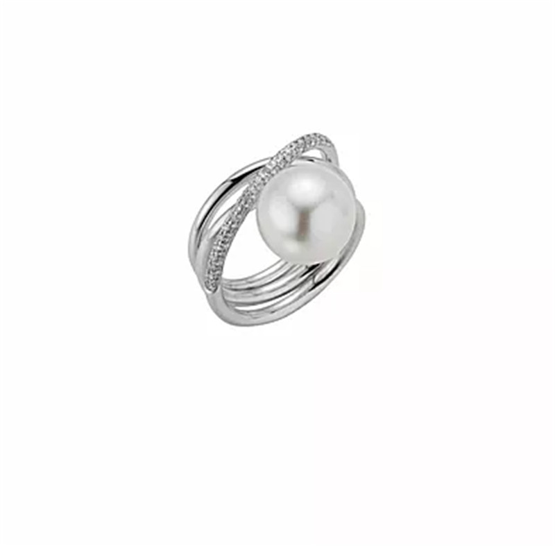 Reliable custom jewellery manufacturer for OEM ODM pearl silver ring wholesaler