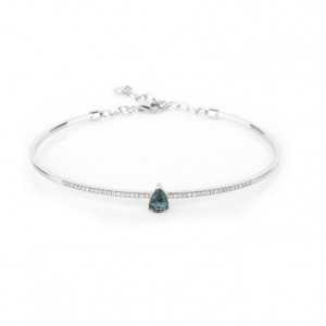 Bracelet CZ plaqué rhodium pour grossiste de bijoux en argent sterling australien