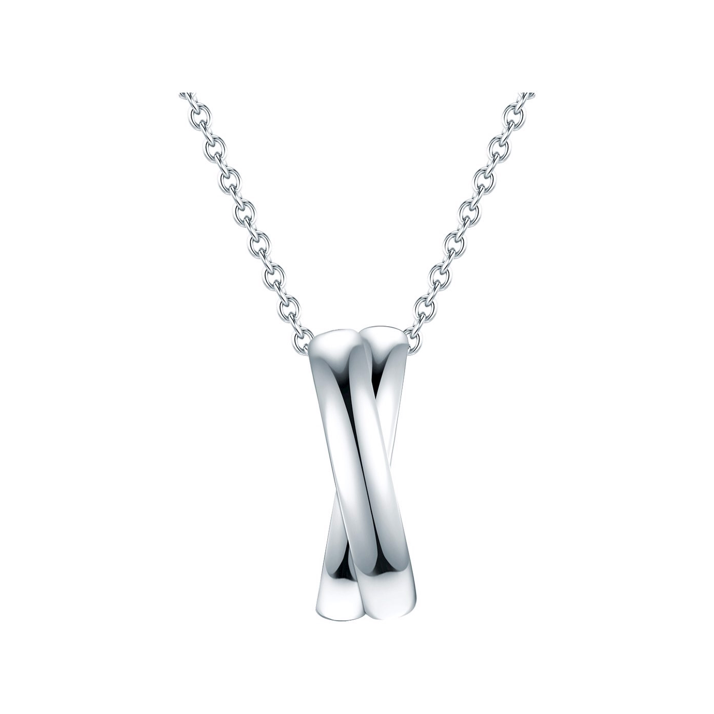 OEM/ODM Jewelry Rhodium plated necklace silver OEM custom fine jewelry suppliers