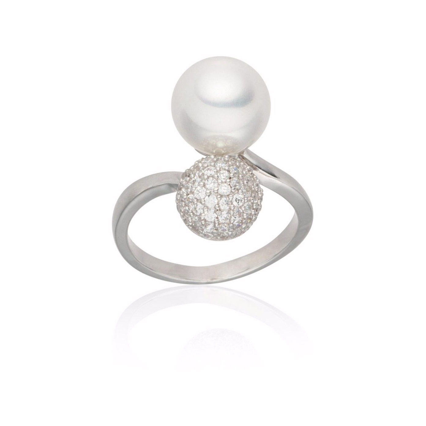 Ring Brass Zirconia Organic pearls OEM/ODM Jewelry Custom Made Jewelry Manufacturer