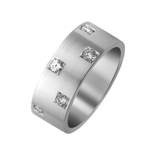 Ring gemaak van 'n AG-925 sterling silwer met 'n goue of rhodium deklaag