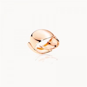 Anello medio produttore di gioielli in argento 925 placcato oro rosa 18 carati