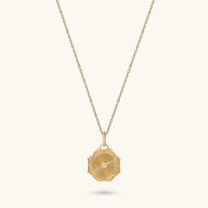 Custom Jewelry in China Rising Sun Necklace in Gold