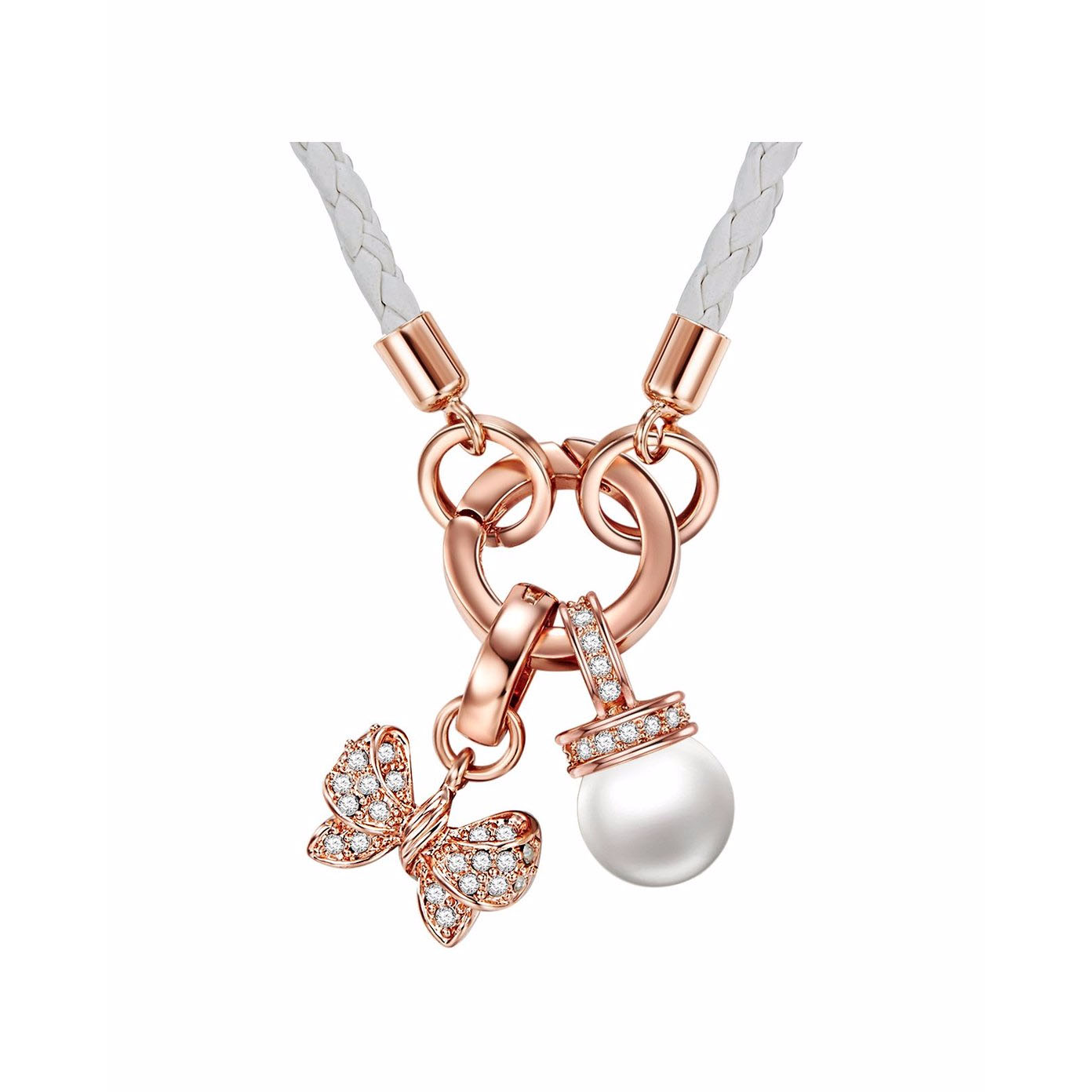 Collar de oro rosa Fabricante de joyas por encargo Joyería OEM/ODM