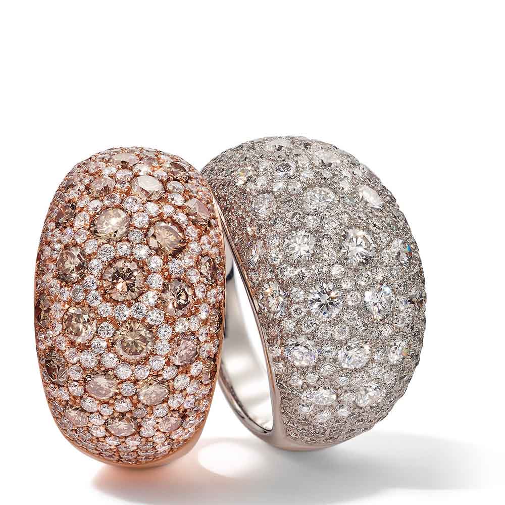 Персонализированное кольцо с покрытием из розового золота. Изготовлено на заказ из серебра 925 пробы.
