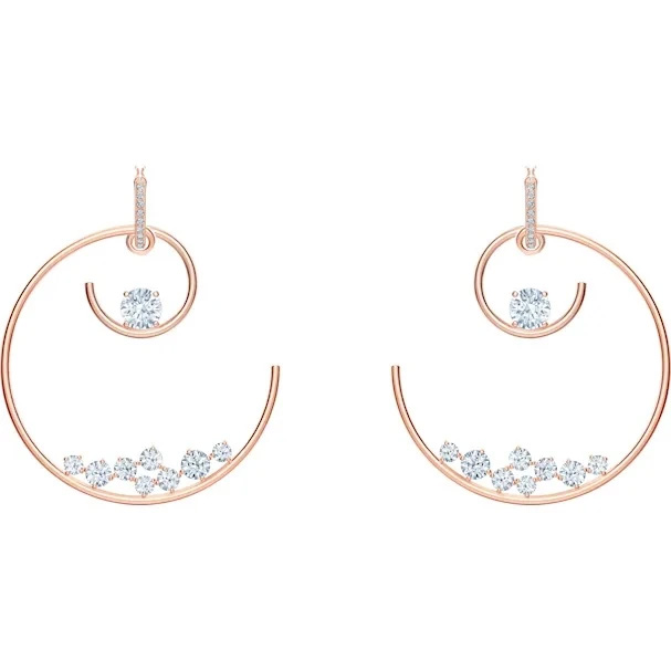 Rose Gold Plated Swirl Drop Earrings custom 925 Sterling OEM/ODM Jewelry Silver Supplier