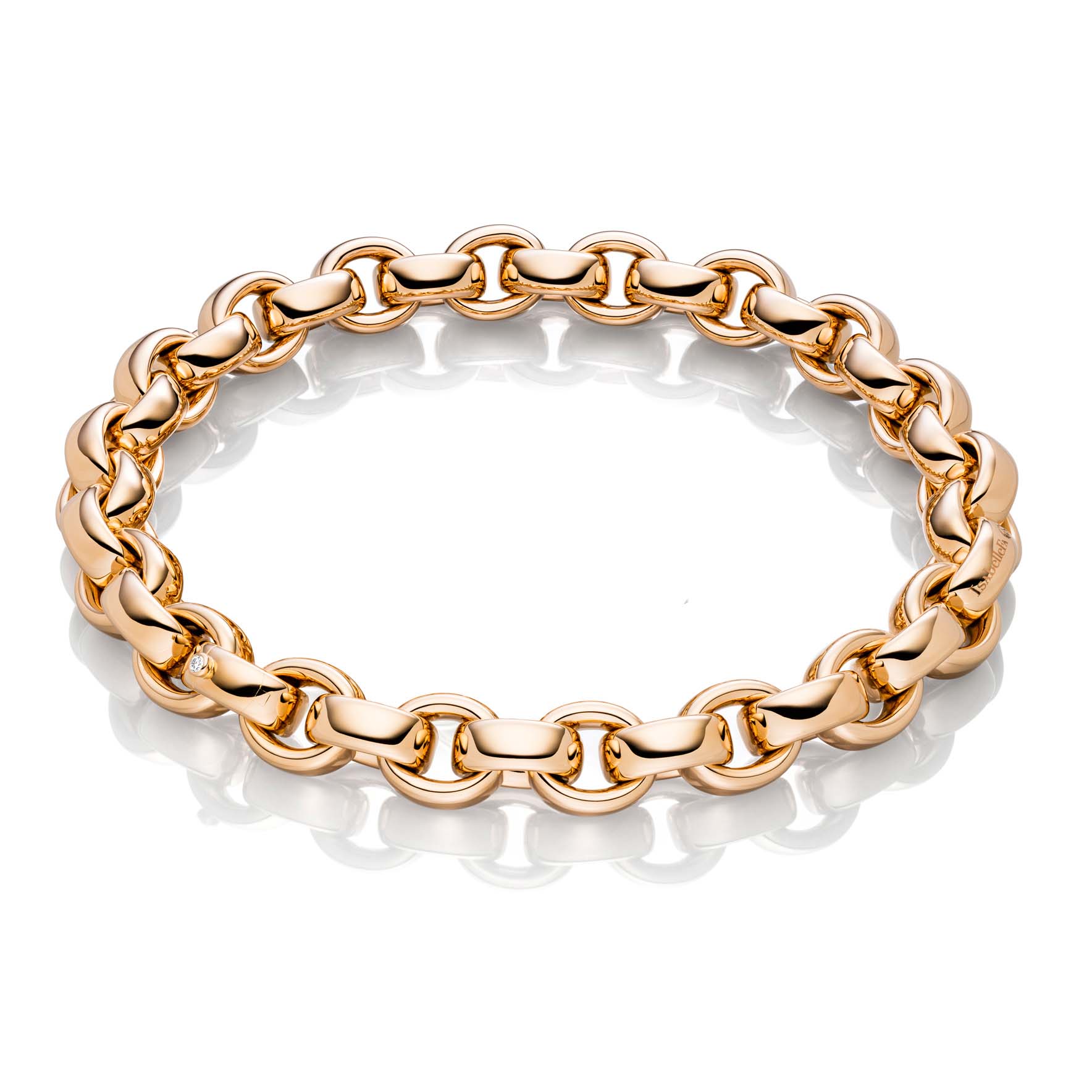 Mórdhíol Rose Gold thar bráisléad Airgid Déanann Jewelry OEM/ODM do bhailiúchán airgid nua