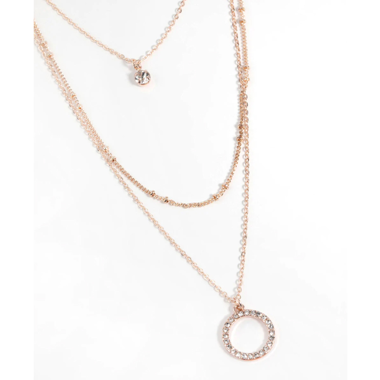 Soláthraí jewelry saincheaptha mórdhíola Rose Gold plátáilte airgid muince