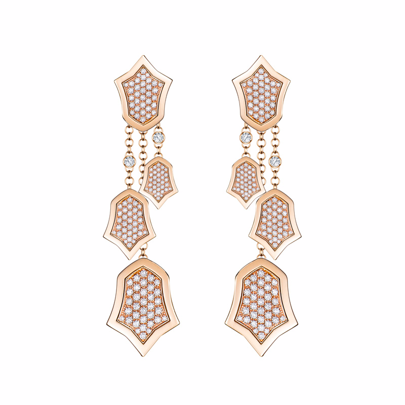 Wholesale Rose gold earring Sterling Silver Plated OEM/ODM Jewelry manufacturer and wholesaler