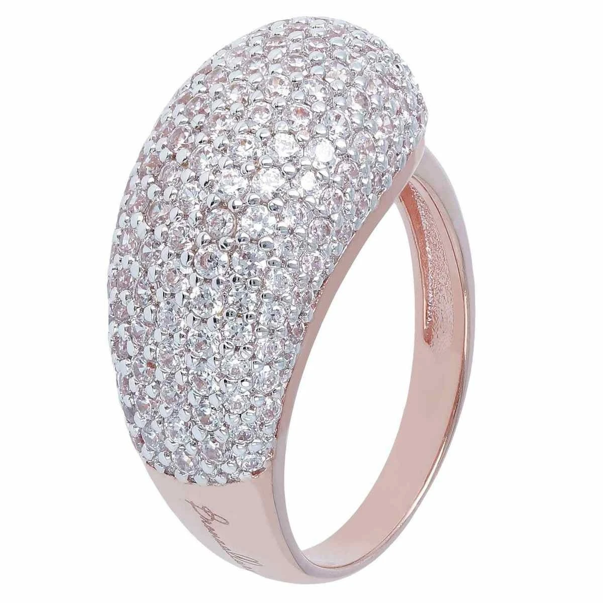 Wholesale Rose gold OEM/ODM Jewelry plated CZ ring in sterling silver  design custom fine jewelry wholesaler suppliers