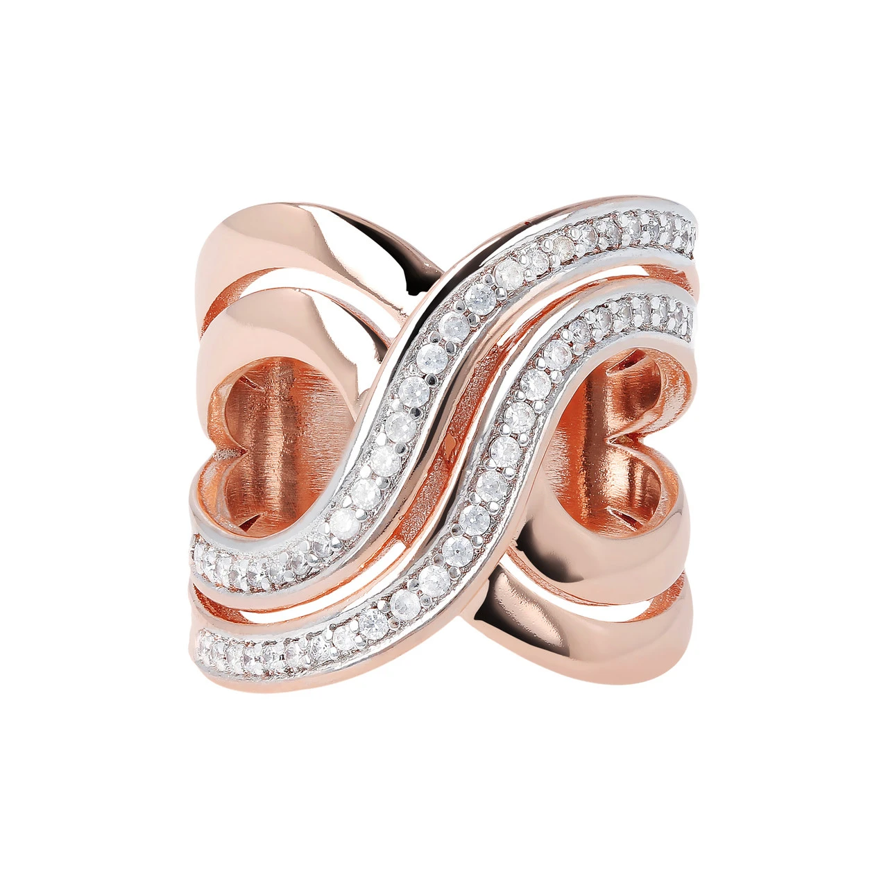 Wholesale Rose gold plated ring in sterling silver  design custom fine OEM/ODM Jewelry wholesaler suppliers