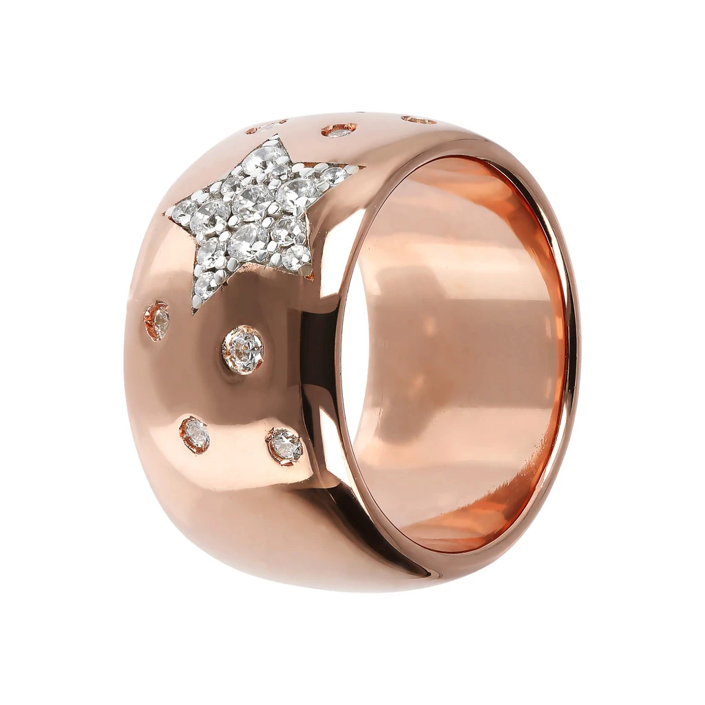 Groothandel Roosgoud vergulde sterling silwer ring ontwerp pasgemaakte fyn juweliersware groothandelaar verskaffers OEM / ODM Jewelry