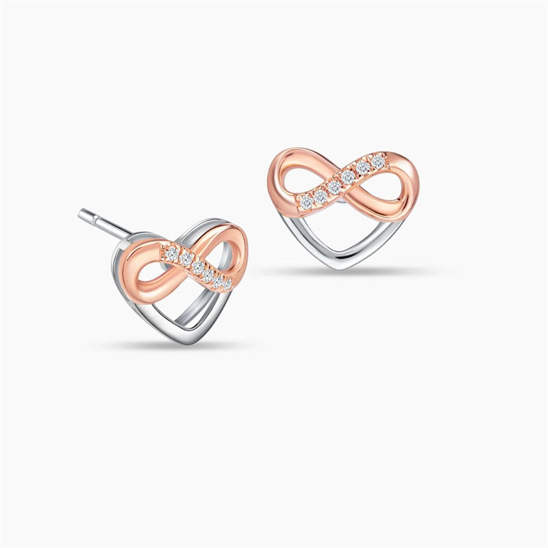 Women’s Earrings custom supplier |OEM Service of 925 Sterling Silver Stud Earrings vermeil Rose Gold Plated