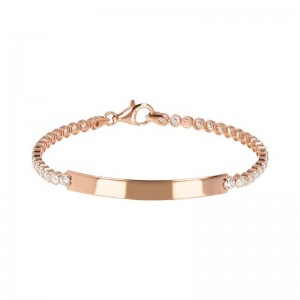 Shop Custom Jewelry Vendors Wholesale Tennis Bracelet with Plate