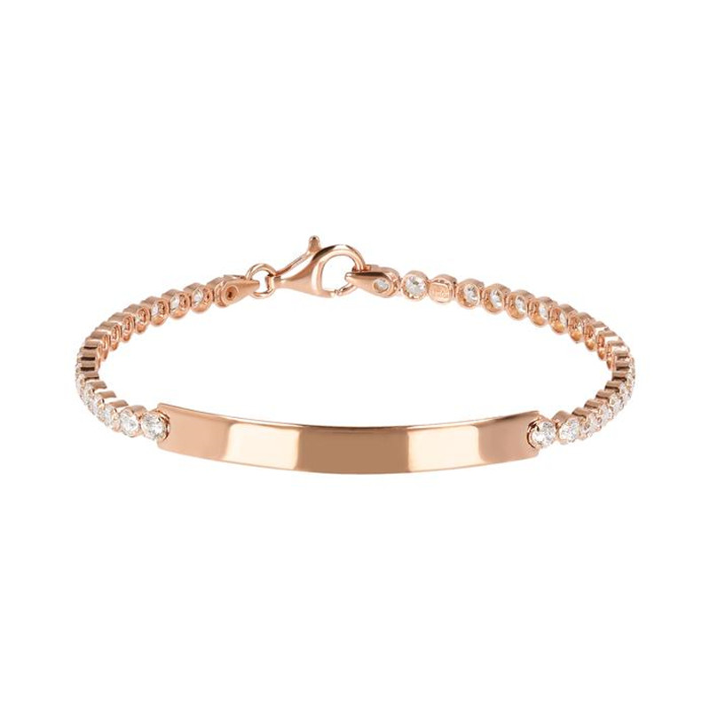 Shop Custom Jewelry Vendors Wholesale Tennis Bracelet with Plate