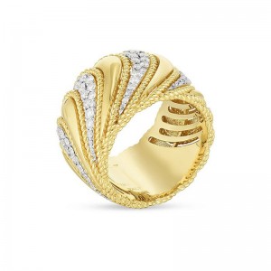 Singapore Gold Vermeil Wholesale Suppliers Custom Design 18k Yellow Gold Vermeil Byzantine Barocco Cz Ring