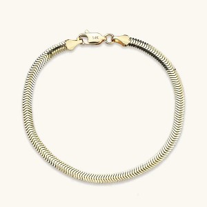 Custom Fashion Snake Chain Bracelet in Gold Jewelry Wholesale Factory