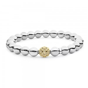 Bracelet extensible en argent sterling et or jaune 18 carats, fabricant de bijoux en argent, sur mesure