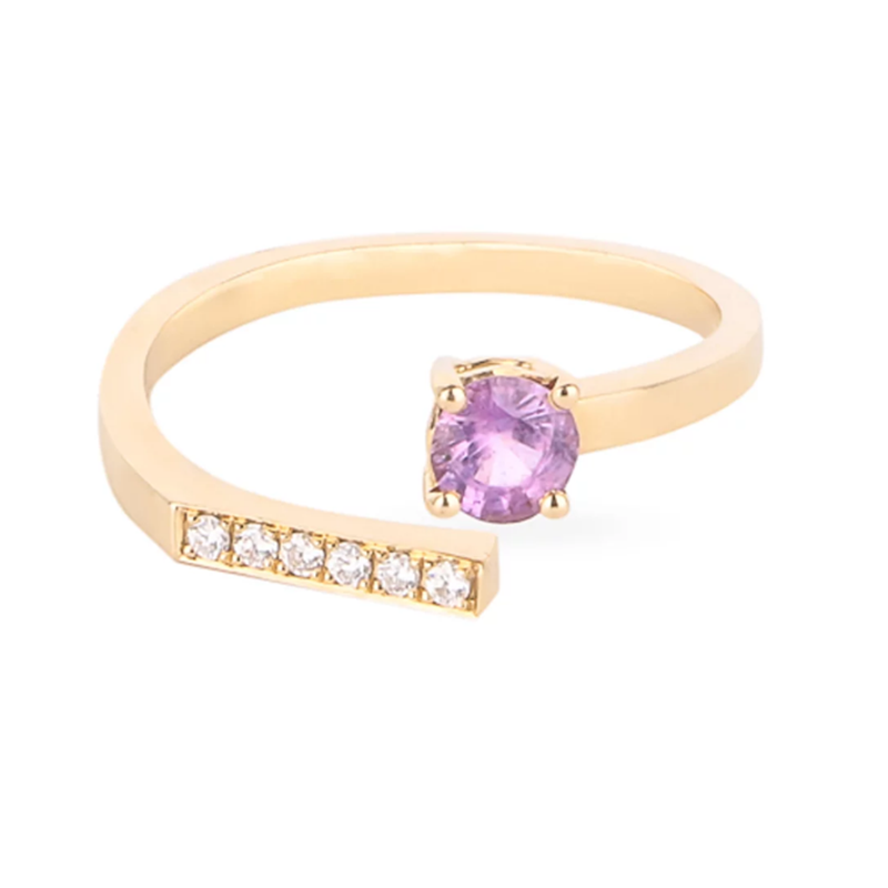 Argento sterling Personalizza gioielli personalizzati incisibili in CZ Grossista di anelli placcati in oro rosa aperto
