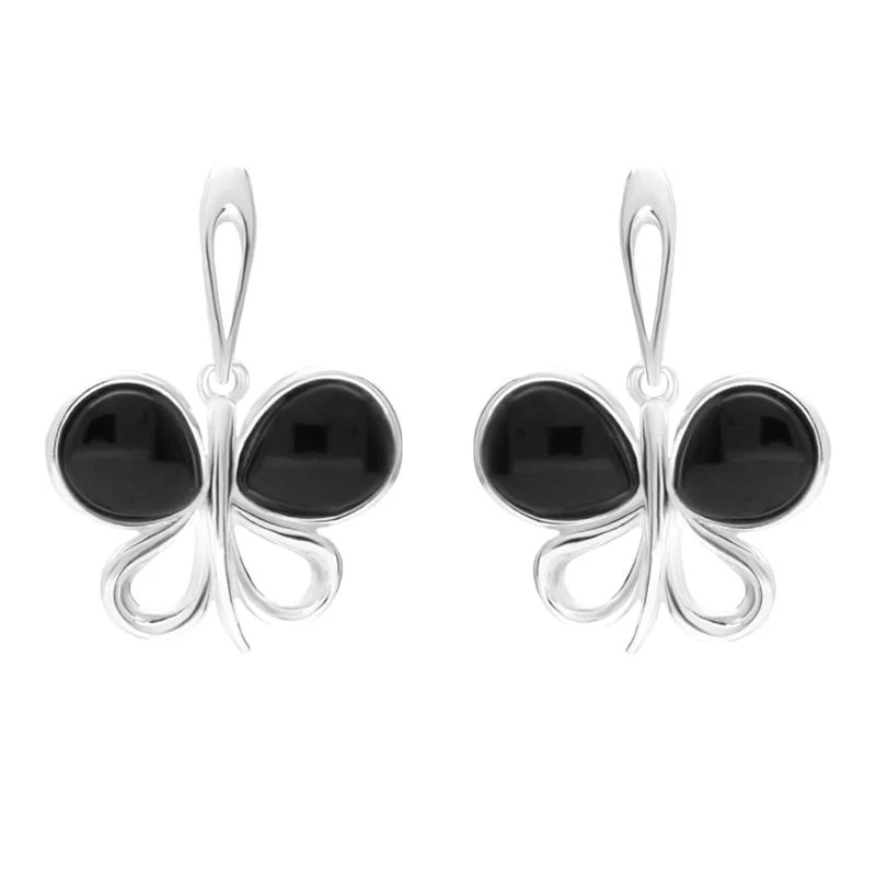 Sterling Silver Stone Butterfly Drop OEM/ODM Jewelry Earrings custom design 925 sterling silver manufacturers