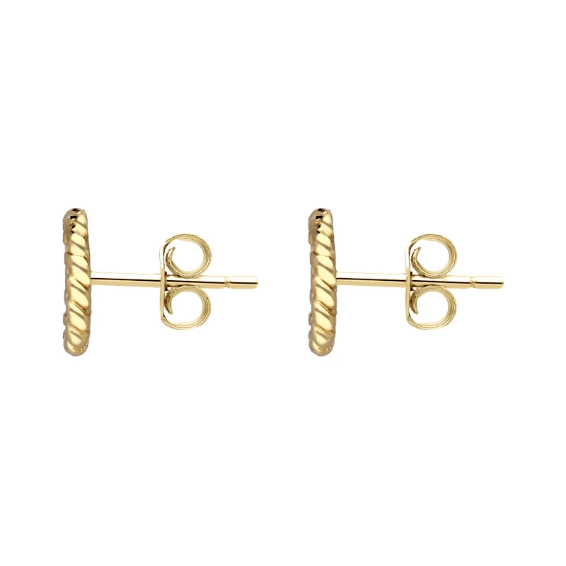 OEM/ODM Jewelry Sterling Silver Yellow Gold Stud Earrings wholesale custom fine jewelry