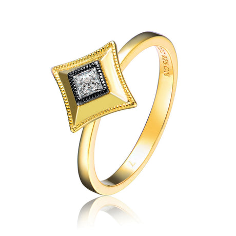 Sterling silver custom ring jewelry vermeil in gold