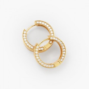 Studded Frame Hoop Earrings supplier with 23 years experience in OEM jewelry manufacturing