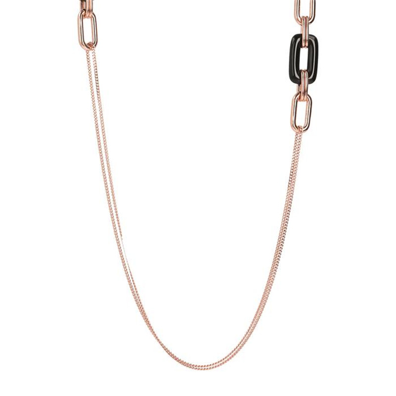 Schweden 925 Silberschmuck-Großhändler, maßgeschneiderte Naturstein-Chanel-Halskette mit zwei Strängen