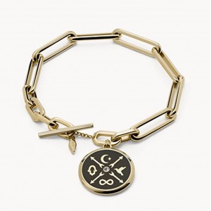 Schwedischer Charm-Armbandgroßhändler aus 925er Sterlingsilber, maßgeschneiderter Gelbgold-Vermeil-Schmuck