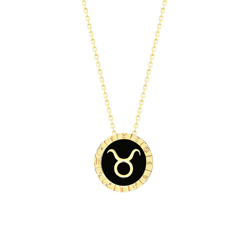 Customised Jewellery Taurus Pendant Necklace in 18k Gold over Sterling Silver