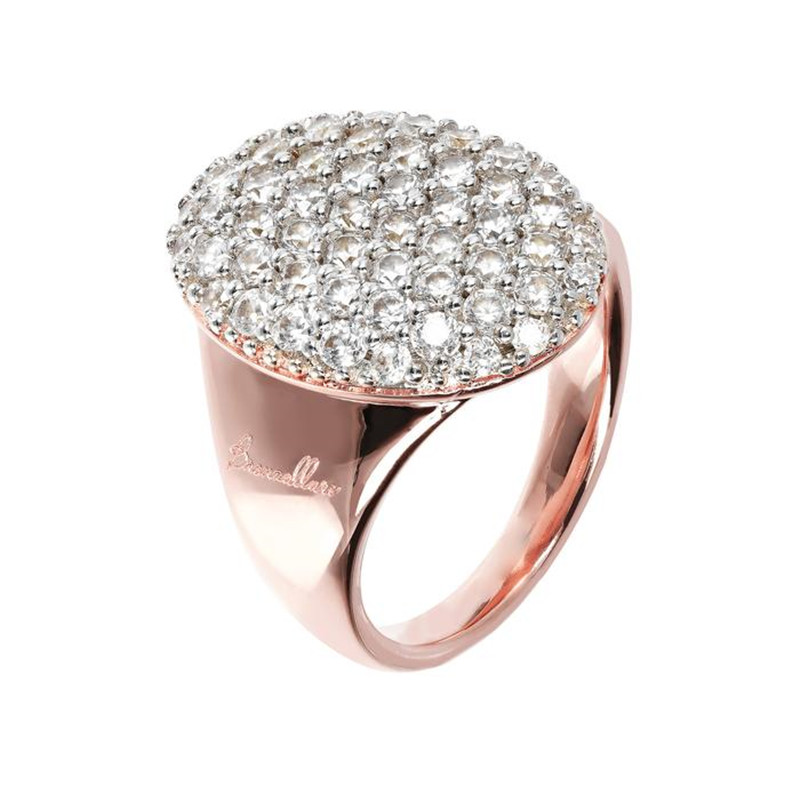 Distributor Grosir Perhiasan Kustom Thailand Oem Odm Oval Pavé Tapered Ring Dalam Perak Sterling 925