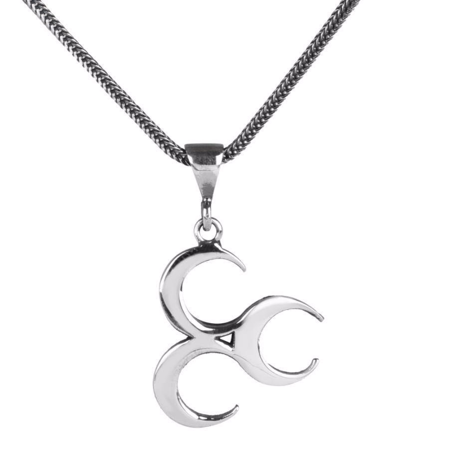 Wholesale Three Crescents Necklace in 925 Sterling Silver wholesale Custom Silver OEM/ODM Jewelry supplier China