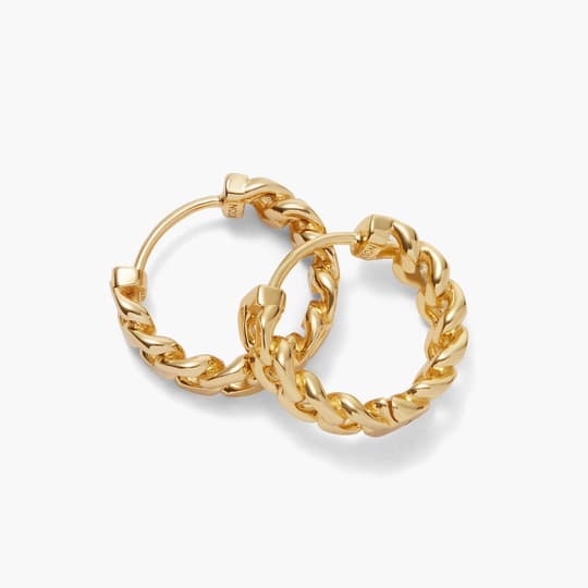 Twist earring in 18k gold vermeil silver Jewellery manufacturer
