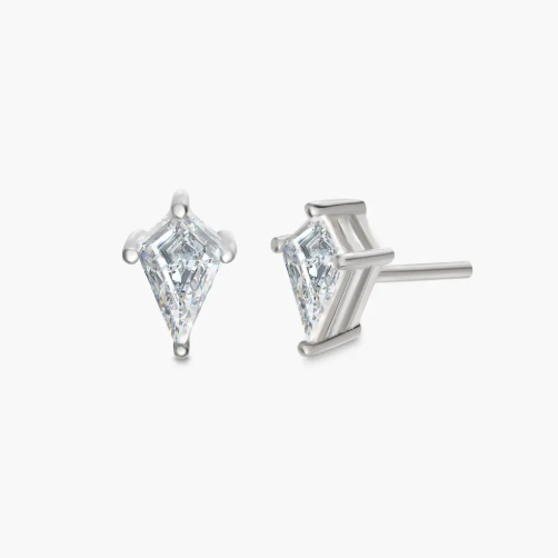 JINGYING : OEM ODM service of Two Become One stud earrings- Gold Vermeil