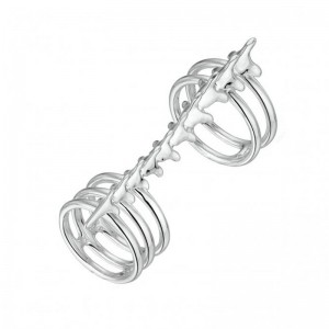 UK Custom jewelry retailer Creating logo on Sterling Silver Serpents Trace Long Finger Ring