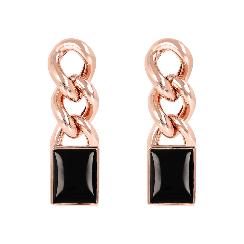 Unique rose gold plated earrings design as it is custom made from your jewelry photos wholesaler