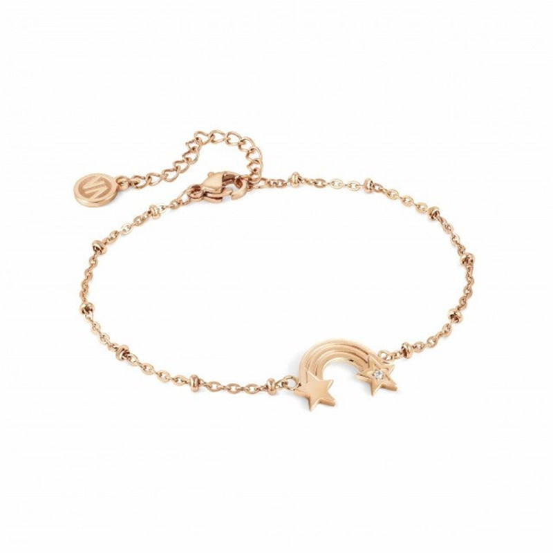 Très joli évalué par le grossiste de bijoux des États-Unis qui a personnalisé le bracelet de bijoux en acier Oem Odm de couleur rose