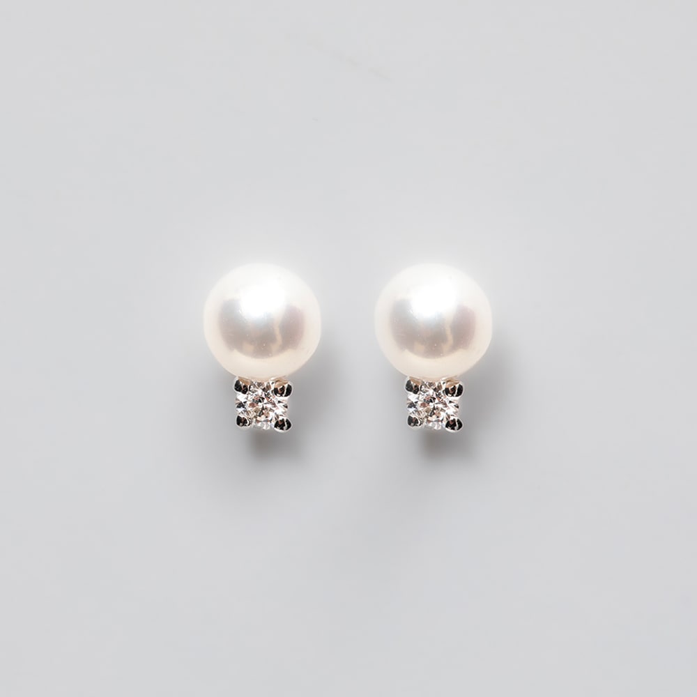 Wholesale CZ Fashion pearl earrings Jewelry Distributor