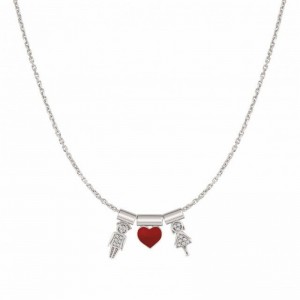 Wholesale Jewelry Netherlands Custom Made Necklace With Symbol Pendants In Sterling Silver
